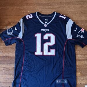 Nike Blue and White Sports Jersey